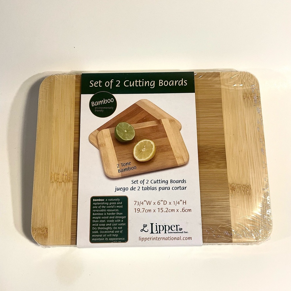 Mini Bamboo Cutting Boards(Set of Two)